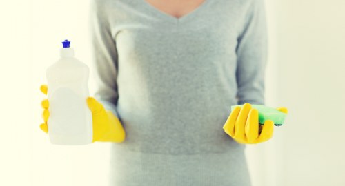 Donated reusable textiles and cleaning materials for charity partners