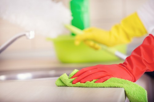 Sustainable carpet cleaning operations focused on recycling and waste separation